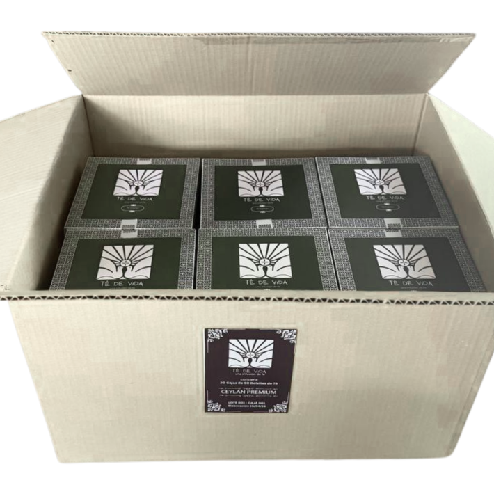 Pack Mayorista – 20 Cajas Té de Vida Ceylán (50 Unidades c/u)